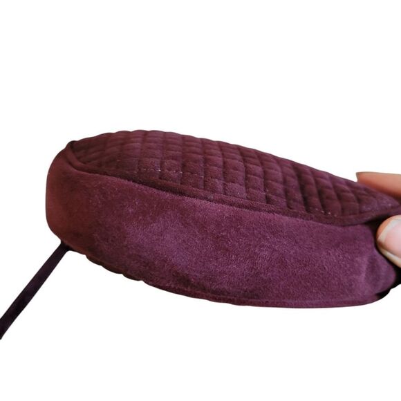 Bottega Veneta š„RAREš„ Suede Deep PurpleāHeart Mini Bag Crossbody - Picture 9 of 15